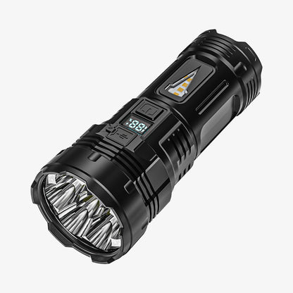 Outdoor Strong Light Super Bright Long-range Multi-gear Dimming Long-lasting Endurance Type-C Rechargeable Flashlight
